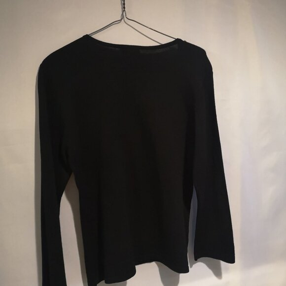 NWT Carducci Ladies Black with Bead Design Sweater - Picture 2 of 7